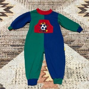 Oshkosh Baby B’gosh Vintage Soccer Champ 24 Month One Piece Colorblock
